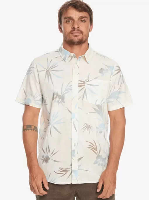 Mens Quiksilver Shirts & Polos | Fade Out Short Sleeve Shirt
