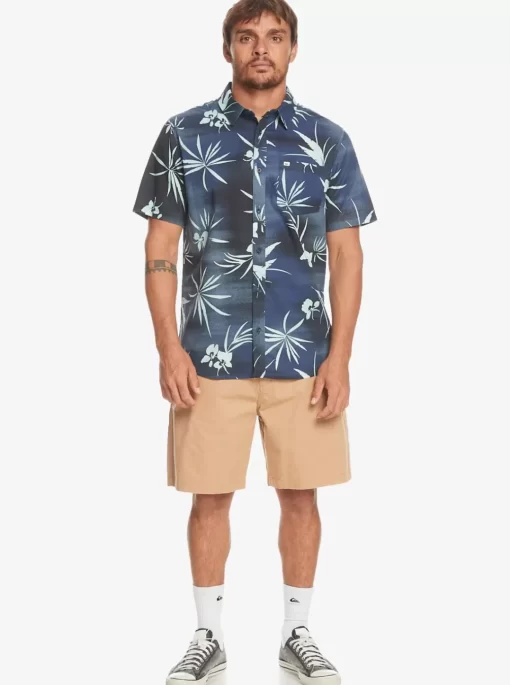 Mens Quiksilver Shirts & Polos | Fade Out Short Sleeve Shirt