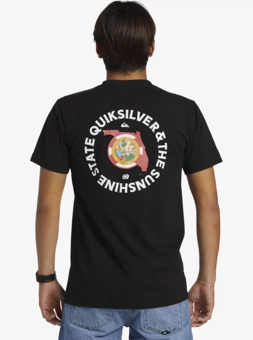 Mens Quiksilver Tees | Fl Flag Days T-Shirt