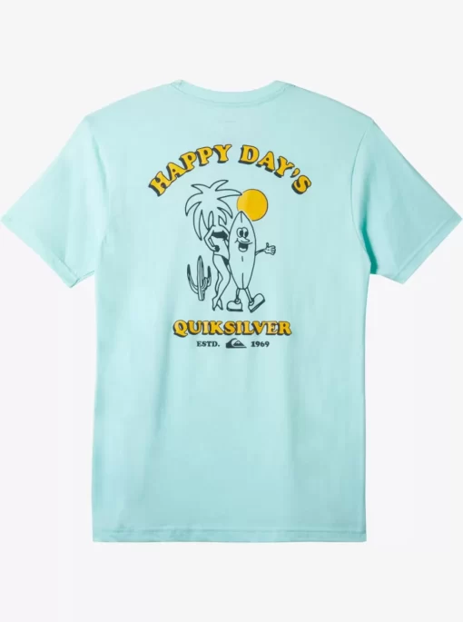 Mens Quiksilver Tees | Happy Days Mod T-Shirt