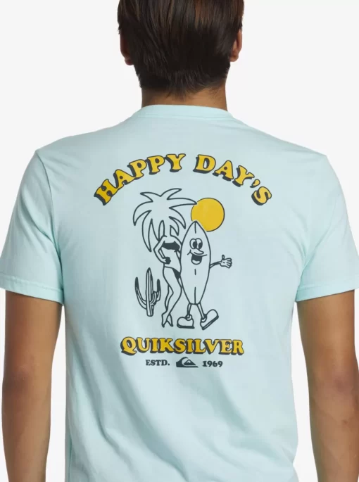 Mens Quiksilver Tees | Happy Days Mod T-Shirt