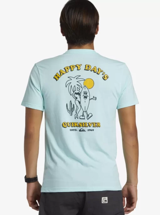 Mens Quiksilver Tees | Happy Days Mod T-Shirt