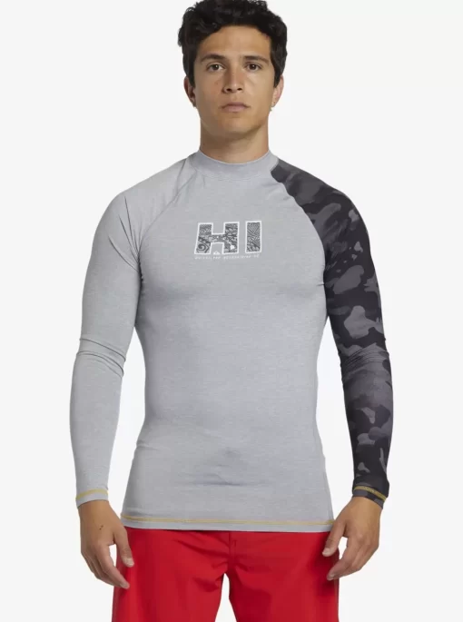 Mens Quiksilver Rashguards | Hi Island Rush Long Sleeve Upf 50 Rashguard