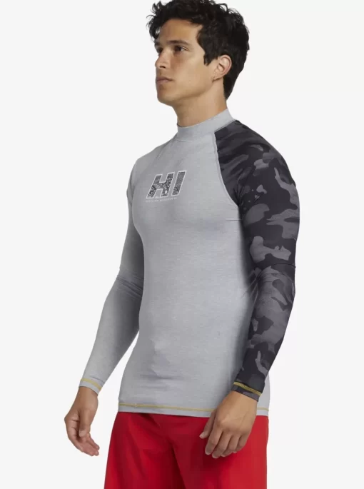 Mens Quiksilver Rashguards | Hi Island Rush Long Sleeve Upf 50 Rashguard