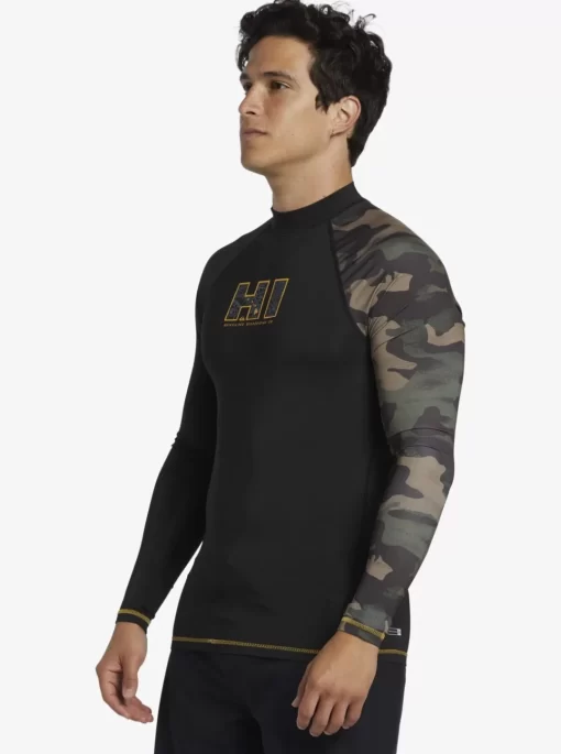 Mens Quiksilver Rashguards | Hi Island Rush Long Sleeve Upf 50 Rashguard
