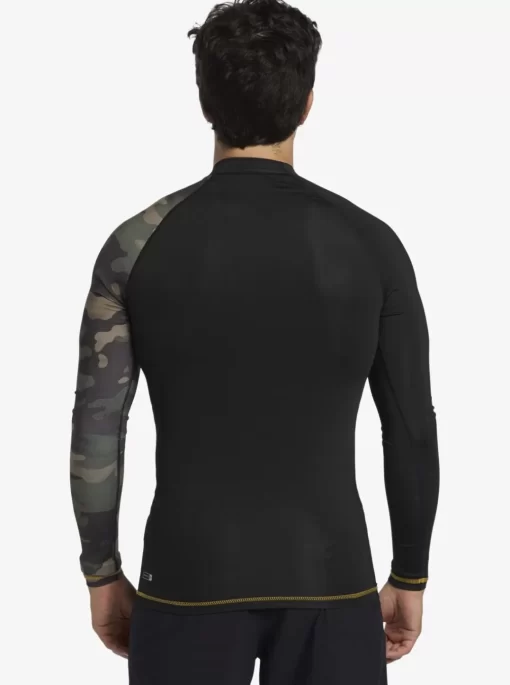 Mens Quiksilver Rashguards | Hi Island Rush Long Sleeve Upf 50 Rashguard