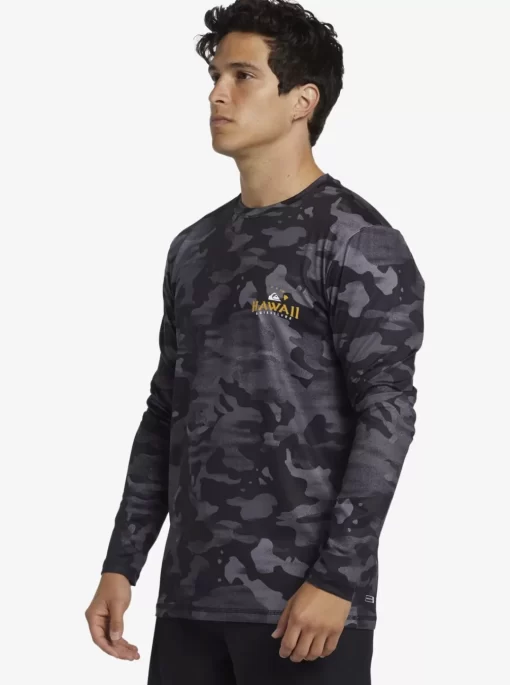Mens Quiksilver Rashguards | Hi Royalty Surf Long Sleeve Upf 50 Surf T-Shirt
