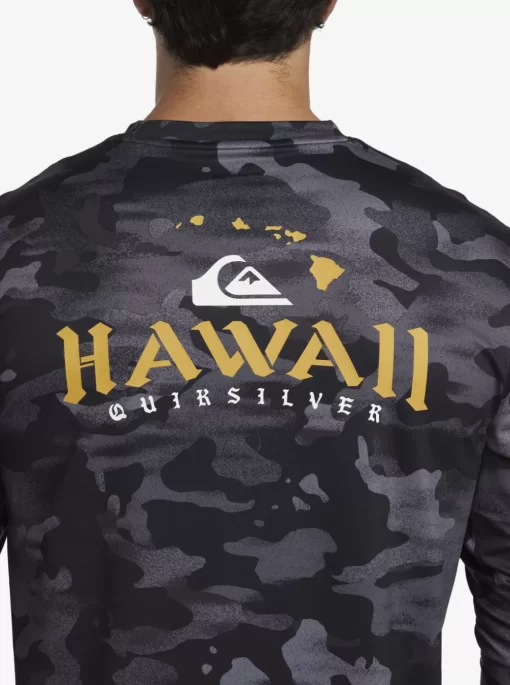 Mens Quiksilver Rashguards | Hi Royalty Surf Long Sleeve Upf 50 Surf T-Shirt
