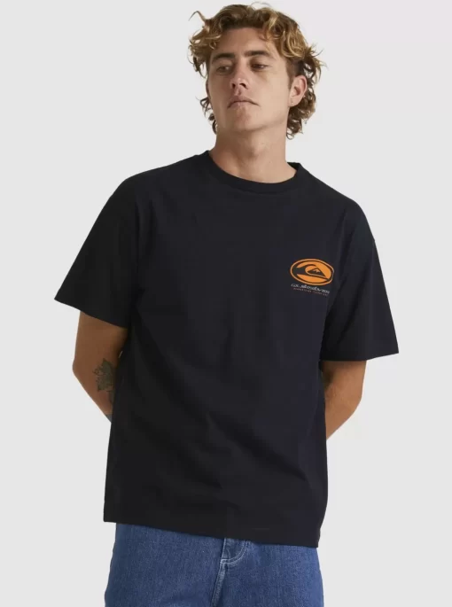 Mens Quiksilver Tees | Honeycomb Short Sleeve Stn T-Shirt