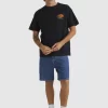 Mens Quiksilver Tees | Honeycomb Short Sleeve Stn T-Shirt