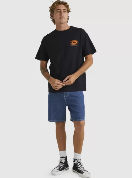 Mens Quiksilver Tees | Honeycomb Short Sleeve Stn T-Shirt