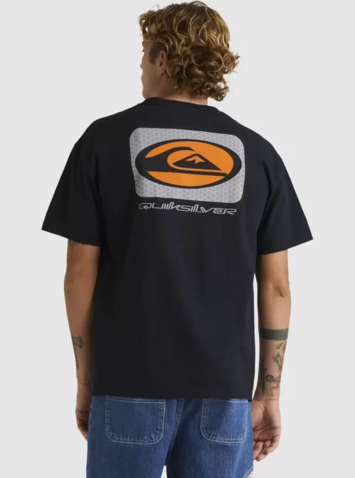 Mens Quiksilver Tees | Honeycomb Short Sleeve Stn T-Shirt