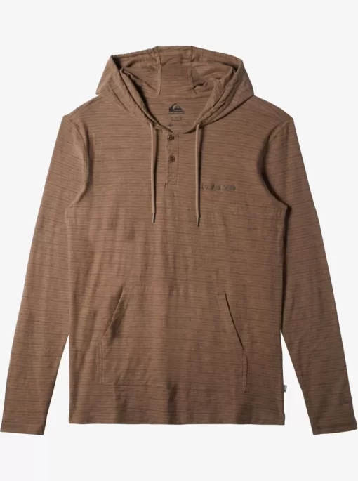 Mens Quiksilver Tees | Kentin Long Sleeves Hooded T-Shirt
