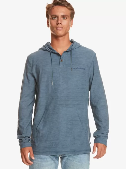 Mens Quiksilver Tees | Kentin Long Sleeves Hooded T-Shirt