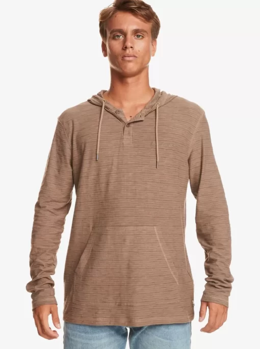 Mens Quiksilver Tees | Kentin Long Sleeves Hooded T-Shirt