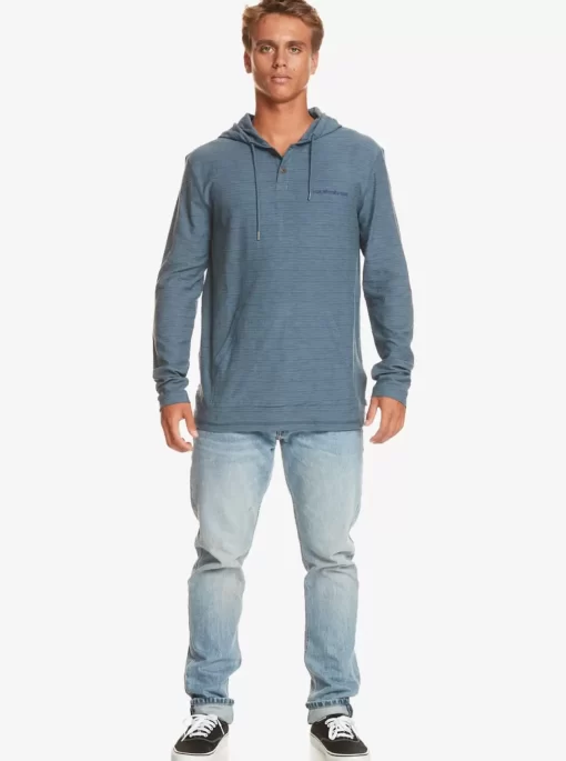 Mens Quiksilver Tees | Kentin Long Sleeves Hooded T-Shirt