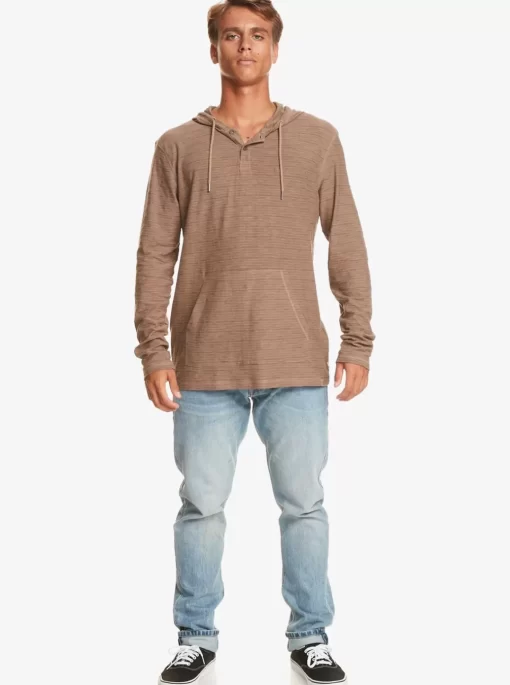 Mens Quiksilver Tees | Kentin Long Sleeves Hooded T-Shirt