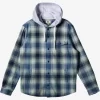Mens Quiksilver Shirts & Polos | Kinloss Long Sleeve Hooded Shirt