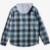 Mens Quiksilver Shirts & Polos | Kinloss Long Sleeve Hooded Shirt