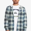 Mens Quiksilver Shirts & Polos | Kinloss Long Sleeve Hooded Shirt