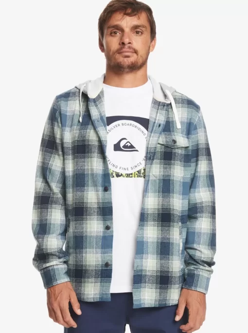 Mens Quiksilver Shirts & Polos | Kinloss Long Sleeve Hooded Shirt