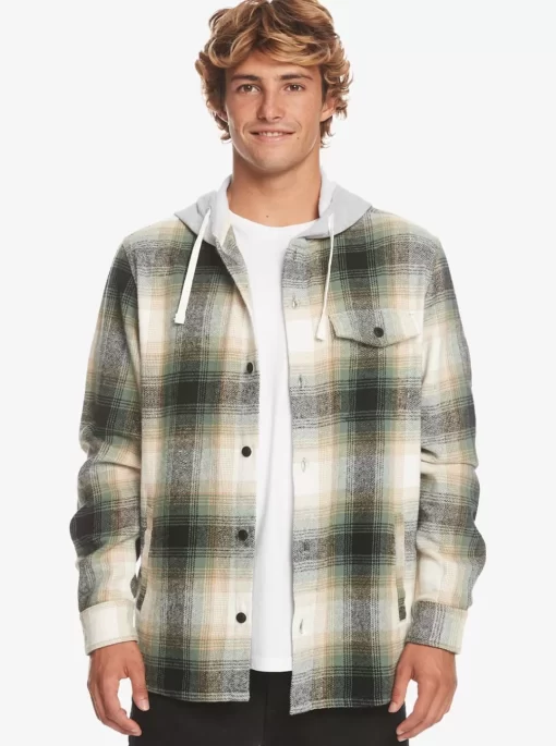 Mens Quiksilver Shirts & Polos | Kinloss Long Sleeve Hooded Shirt