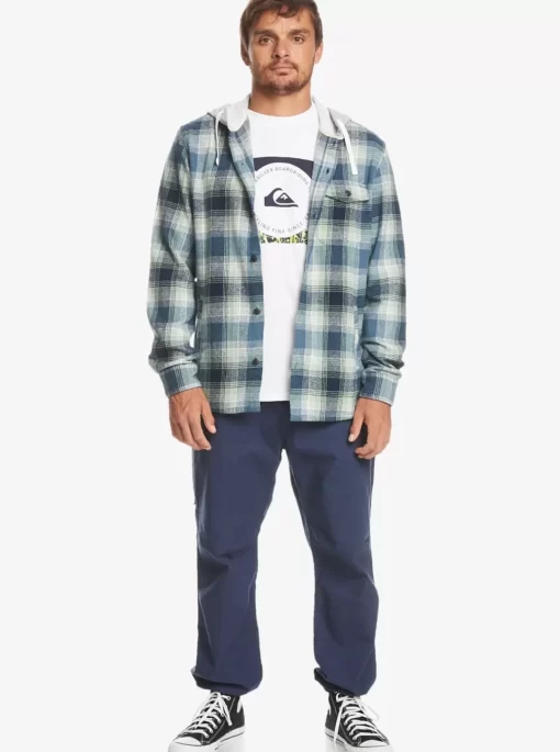 Mens Quiksilver Shirts & Polos | Kinloss Long Sleeve Hooded Shirt