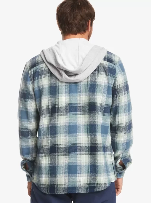 Mens Quiksilver Shirts & Polos | Kinloss Long Sleeve Hooded Shirt