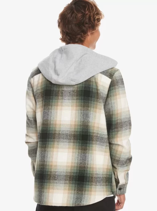 Mens Quiksilver Shirts & Polos | Kinloss Long Sleeve Hooded Shirt