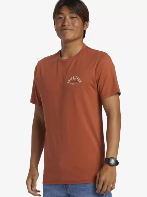 Mens Quiksilver Tees | Logo Lockup T-Shirt