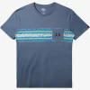 Mens Quiksilver Tees | Mesa Stripe Pocket T-Shirt