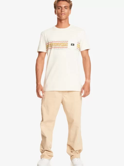 Mens Quiksilver Tees | Mesa Stripe Pocket T-Shirt