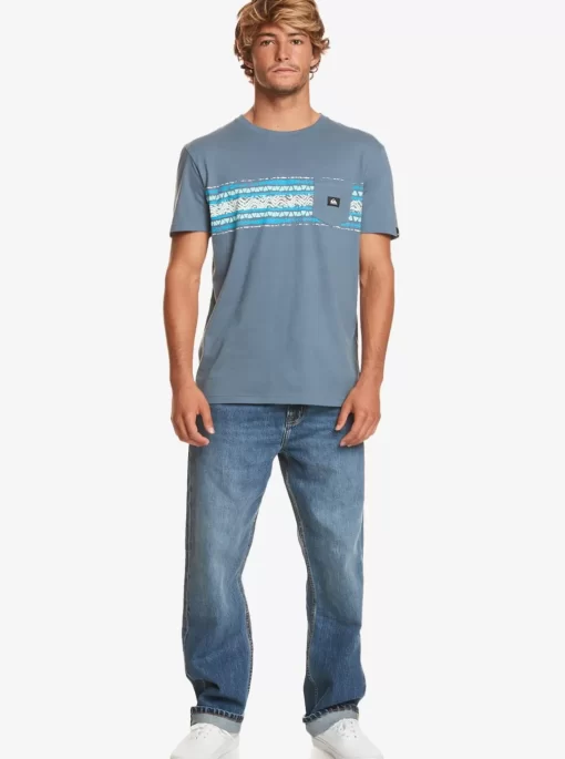 Mens Quiksilver Tees | Mesa Stripe Pocket T-Shirt