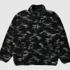 Mens Quiksilver Sweatshirts & Hoodies | Mikey Zip Sherpa Half-Zip Fleece