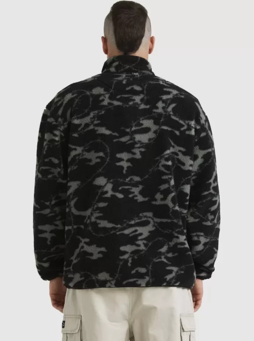 Mens Quiksilver Sweatshirts & Hoodies | Mikey Zip Sherpa Half-Zip Fleece