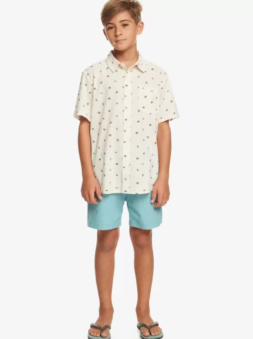Mens Quiksilver Shirts & Polos | Minimo Short Sleeve Shirt