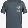 Mens Quiksilver Rashguards | Mix Session Upf 50 Short Sleeve Surf Tee