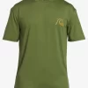 Mens Quiksilver Rashguards | Mix Session Upf 50 Short Sleeve Surf Tee
