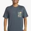 Mens Quiksilver Rashguards | Mix Session Upf 50 Short Sleeve Surf Tee