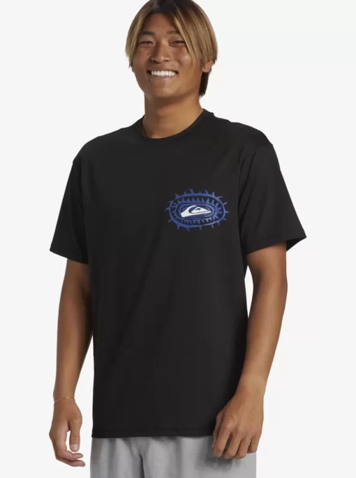 Mens Quiksilver Rashguards | Mix Session Upf 50 Short Sleeve Surf Tee