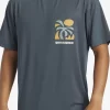 Mens Quiksilver Rashguards | Mix Session Upf 50 Short Sleeve Surf Tee