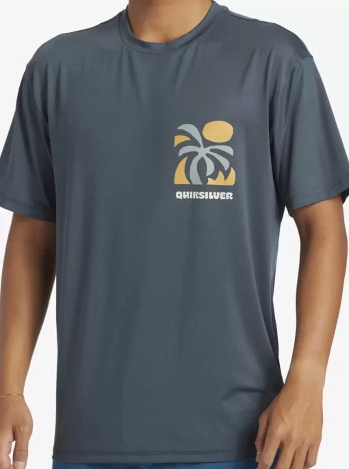 Mens Quiksilver Rashguards | Mix Session Upf 50 Short Sleeve Surf Tee