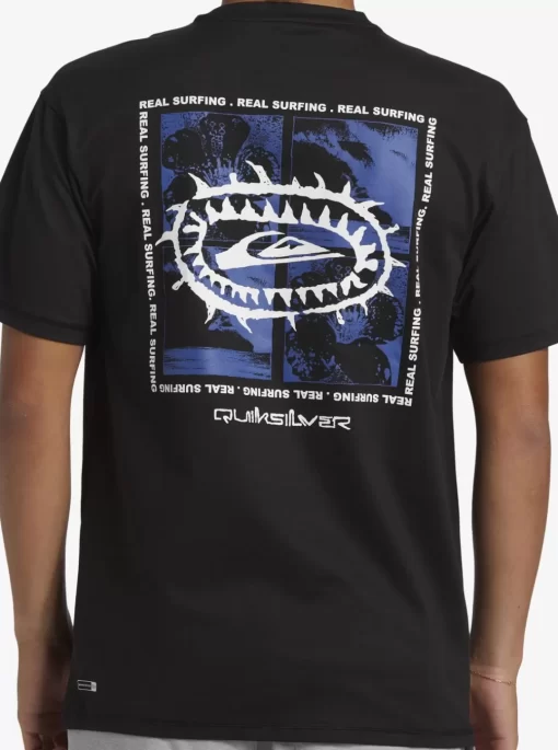 Mens Quiksilver Rashguards | Mix Session Upf 50 Short Sleeve Surf Tee