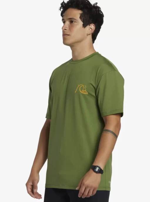 Mens Quiksilver Rashguards | Mix Session Upf 50 Short Sleeve Surf Tee