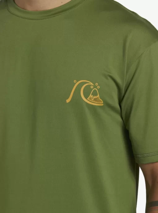 Mens Quiksilver Rashguards | Mix Session Upf 50 Short Sleeve Surf Tee