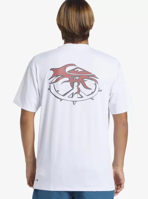 Mens Quiksilver Rashguards | Mix Session Upf 50 Short Sleeve Surf Tee