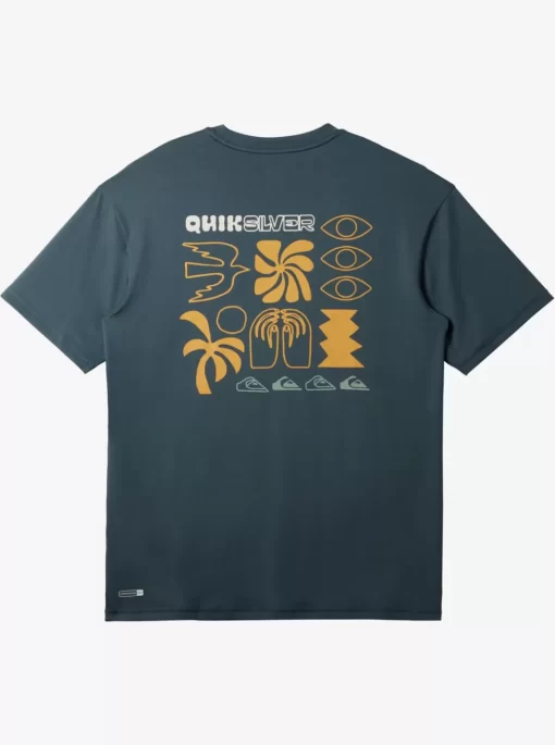 Mens Quiksilver Rashguards | Mix Session Upf 50 Short Sleeve Surf Tee