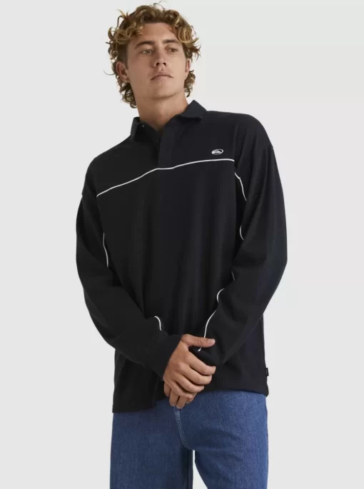 Mens Quiksilver Shirts & Polos | Modular Rugby Polo Knit