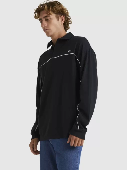 Mens Quiksilver Shirts & Polos | Modular Rugby Polo Knit