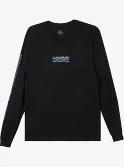 Mens Quiksilver Tees | Omni Check Turn Long Sleeve T-Shirt